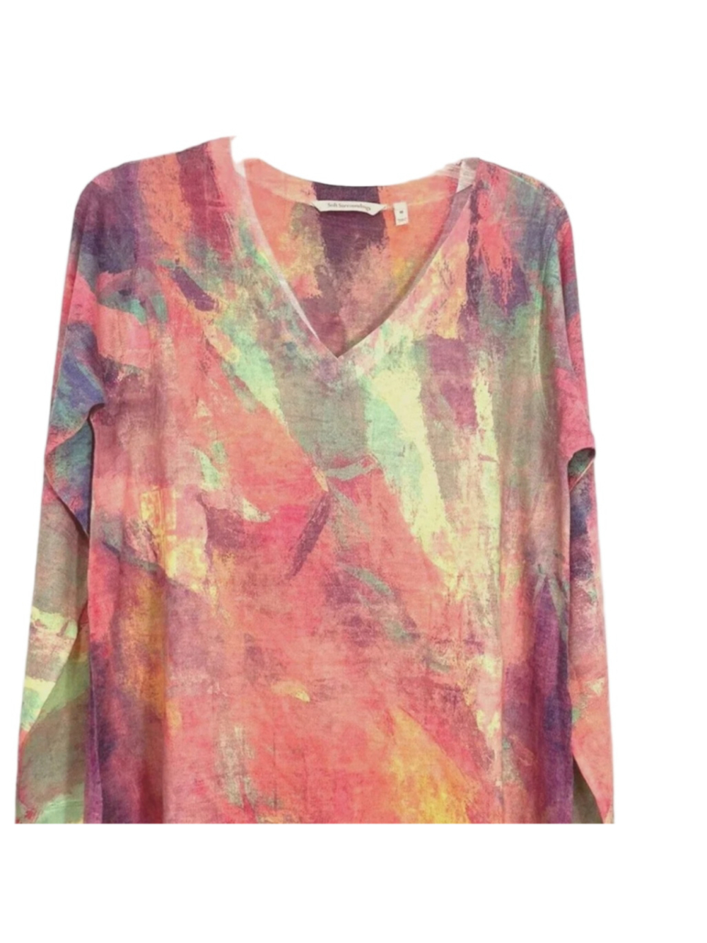 SOFT SURROUNDINGS Multicolor Abstract Sweater - Picture 1 of 4